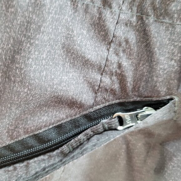 Packable Jacket Womens Plus 1x Gray "Parka In A Pocket" Hooded Zip Intl Details - Picture 13 of 15